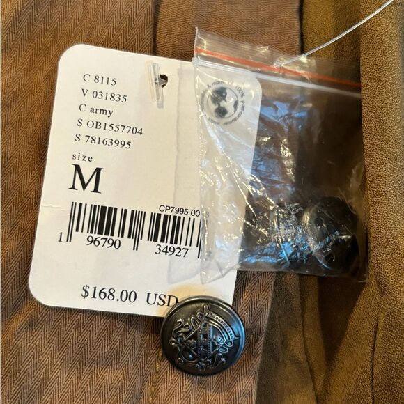 Nwt free people ruffles romance jacket army green - Picture 8 of 11